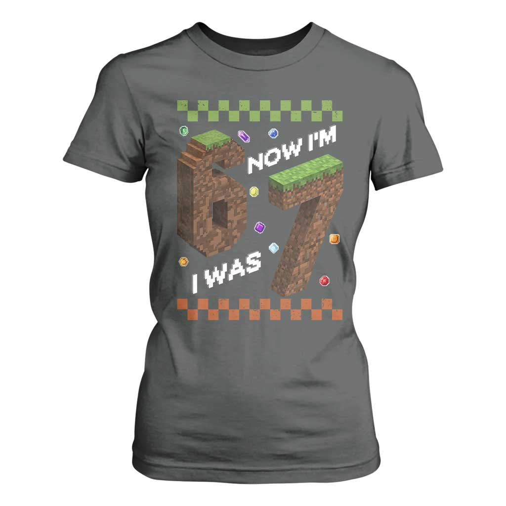 7th Birthday I Was 6 Now Im 7 T Shirt For Women Unlocked 67 Boys Kids Youth TS14 Dark Heather Print Your Wear