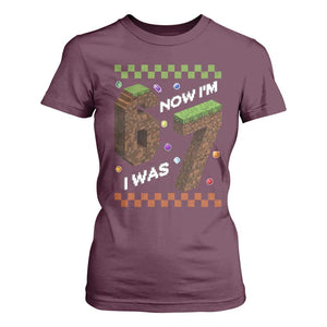 7th Birthday I Was 6 Now Im 7 T Shirt For Women Unlocked 67 Boys Kids Youth TS14 Maroon Print Your Wear