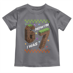 7th Birthday I Was 6 Now Im 7 Toddler T Shirt Unlocked 67 Boys Kids Youth TS14 Charcoal Print Your Wear