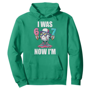 I Was 6 Now I'm 7 Hoodie Baseball Ice Cream Drip Number 67 Player TS14 Irish Green Print Your Wear