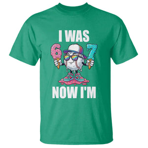 I Was 6 Now I'm 7 T Shirt Baseball Ice Cream Drip Number 67 Player TS14 Irish Green Print Your Wear