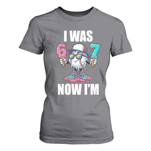 I Was 6 Now I'm 7 T Shirt For Women Baseball Ice Cream Drip Number 67 Player TS14 Charcoal Print Your Wear