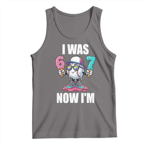 I Was 6 Now I'm 7 Tank Top Baseball Ice Cream Drip Number 67 Player