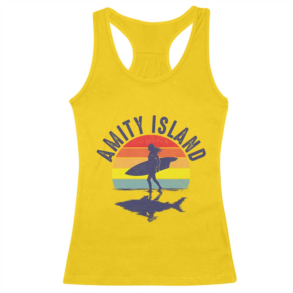 Amity Island Racerback Tank Top Retro Surfing Board Humor TS14 Daisy Print Your Wear
