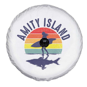 Amity Island Spare Tire Cover Retro Surfing Board Humor TS14 Print Your Wear