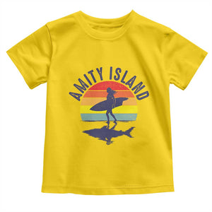 Amity Island Toddler T Shirt Retro Surfing Board Humor TS14 Daisy Print Your Wear