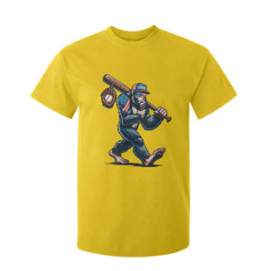 Funny Bigfoot Baseball T Shirt For Kid Sasquatch American Flag Ice Cream TS14 Daisy Print Your Wear