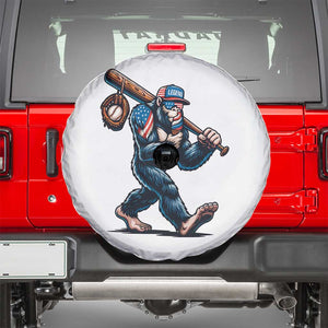 Funny Bigfoot Baseball Spare Tire Cover Sasquatch American Flag Ice Cream TS14 White Print Your Wear