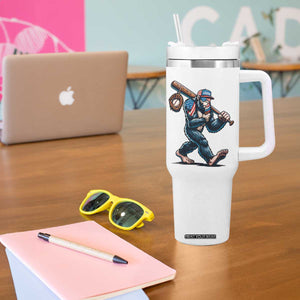 Funny Bigfoot Baseball Tumbler With Handle Sasquatch American Flag Ice Cream TS14 Print Your Wear