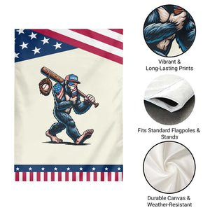 Funny Bigfoot Baseball Garden Flag Sasquatch American Flag Ice Cream TS14 Print Your Wear