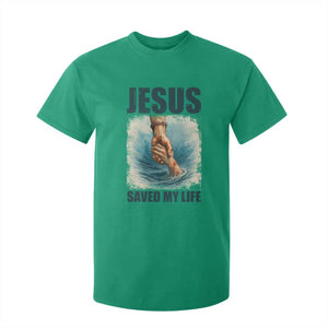 Jesus Saved My Life T Shirt For Kid Christian Bible Verse TS14 Irish Green Print Your Wear