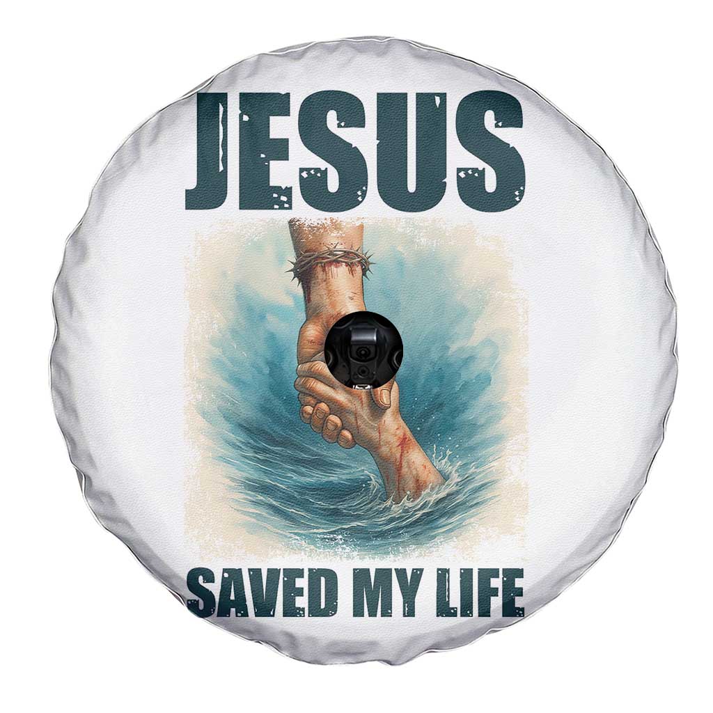 Jesus Saved My Life Spare Tire Cover Christian Bible Verse TS14 Print Your Wear