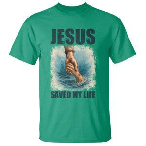 Jesus Saved My Life T Shirt Christian Bible Verse TS14 Irish Green Print Your Wear