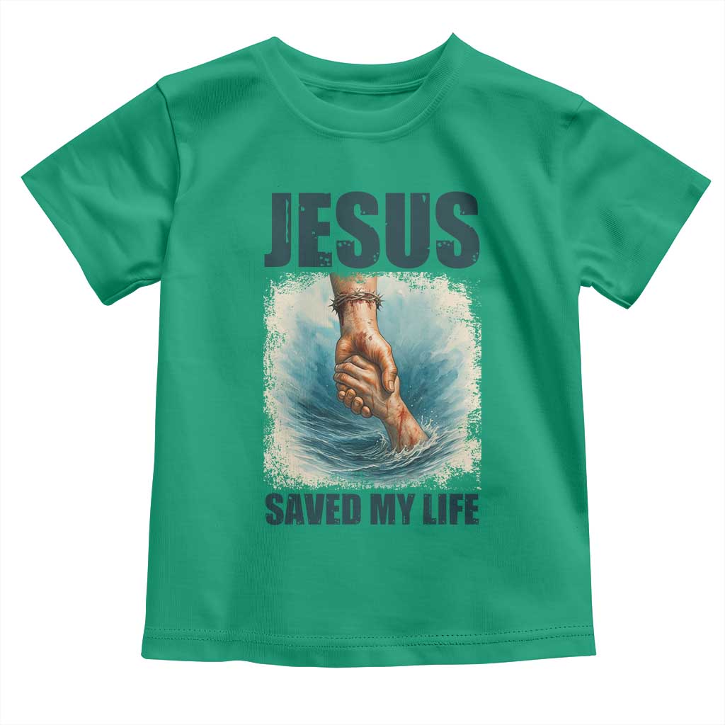 Jesus Saved My Life Toddler T Shirt Christian Bible Verse TS14 Irish Green Print Your Wear