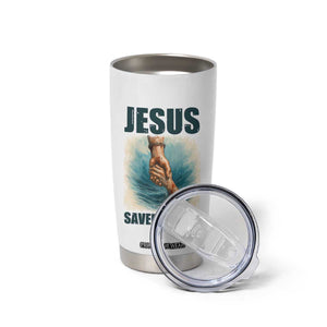 Jesus Saved My Life Tumbler Cup Christian Bible Verse TS14 Print Your Wear