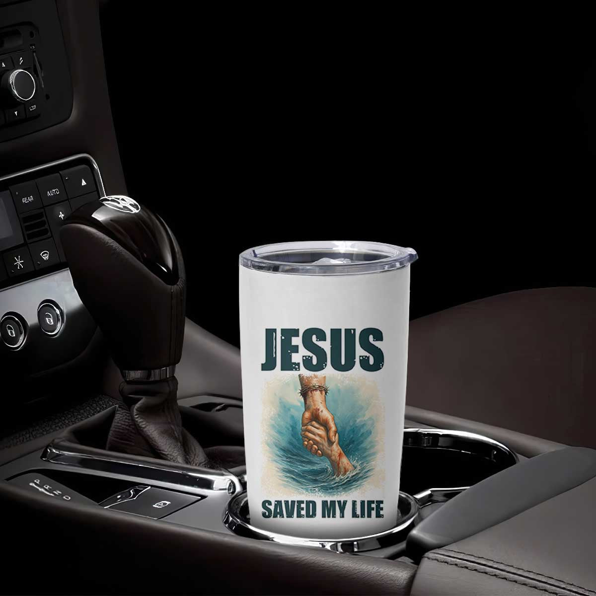 Jesus Saved My Life Tumbler Cup Christian Bible Verse TS14 Print Your Wear