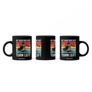 Hit Hard Run Fast Turn Left Coffee Mug Funny Jesus Baseball Player TS14 Print Your Wear