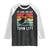 Hit Hard Run Fast Turn Left Raglan Shirt Funny Jesus Baseball Player TS14 Black White Print Your Wear