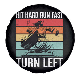 Hit Hard Run Fast Turn Left Spare Tire Cover Funny Jesus Baseball Player TS14 Print Your Wear