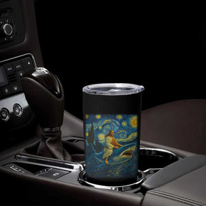 Jesus Shark Stary Night Tumbler Cup Artist Van Gogh Christian TS14 Print Your Wear