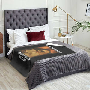Funny Cat Meme Throw Blanket It Is Fine I Am Fine Every Thing Is Fine TS14 Print Your Wear