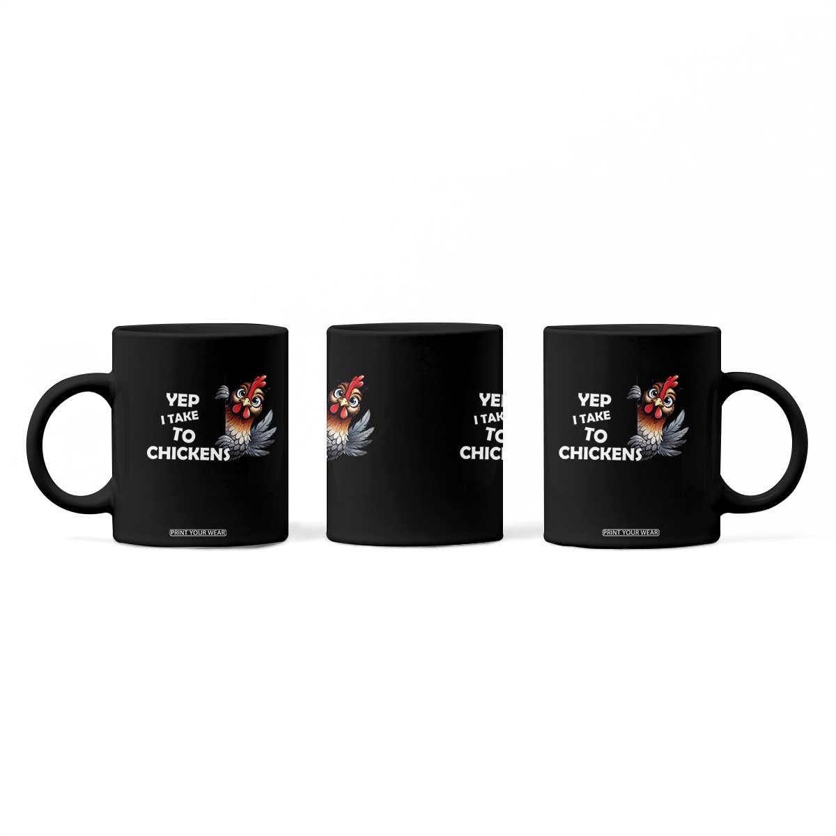 Funny Cute Chicken Coffee Mug Yep I Talk To Chickens Farm Animal Lover TS14 Print Your Wear