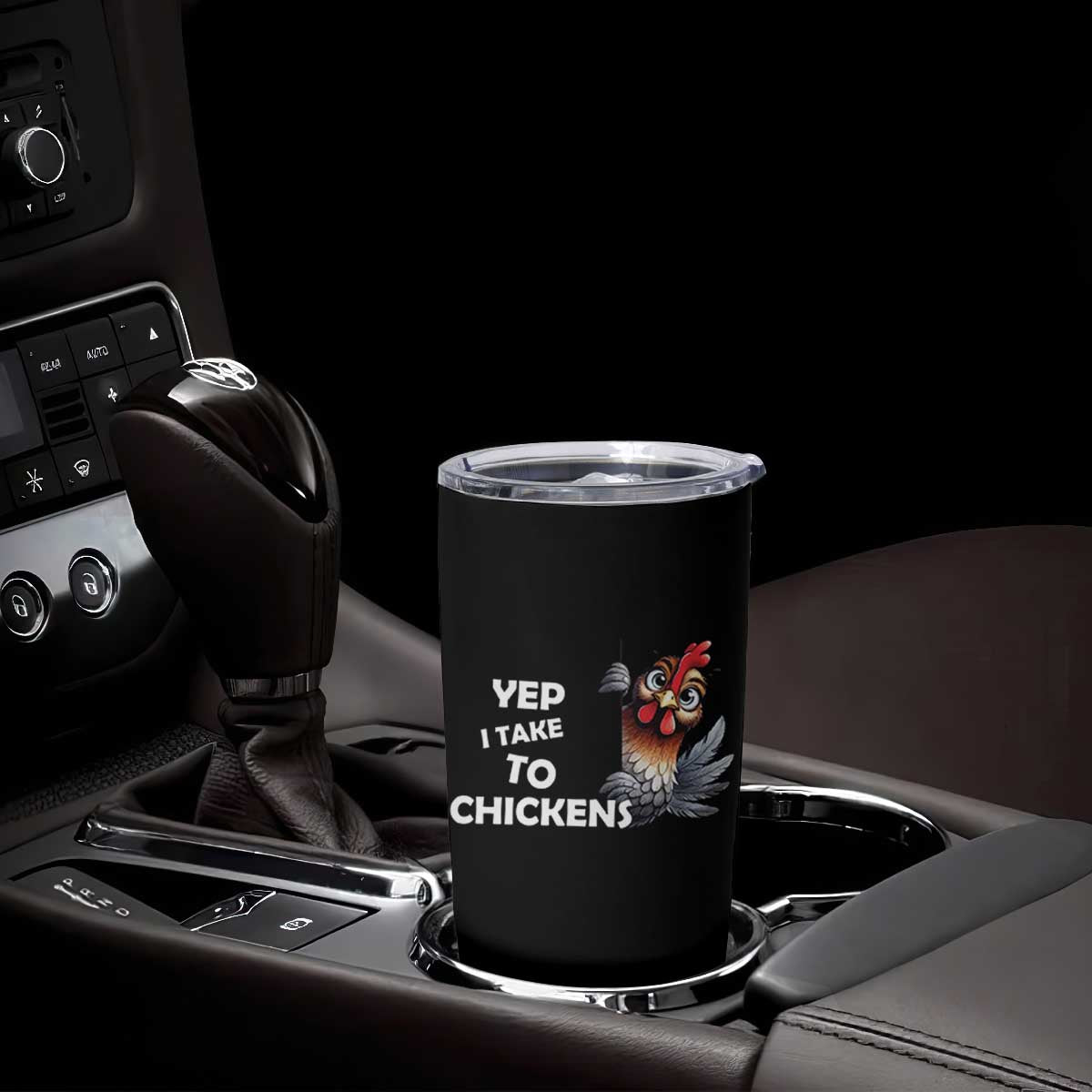Funny Cute Chicken Tumbler Cup Yep I Talk To Chickens Farm Animal Lover TS14 Print Your Wear