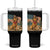 Patriotic Cowboy Dog Tumbler With Handle American Flag Western Country TS14 One Size: 40 oz Black Print Your Wear