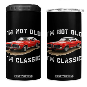 I'm Not Old I'm Classic 4 in 1 Can Cooler Tumbler Vintage 1970 Mercury Cougar Hardtop Classic Car Enthusiast
