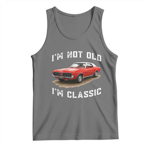 I'm Not Old I'm Classic Tank Top Vintage 1970 Mercury Cougar Hardtop Classic Car Enthusiast