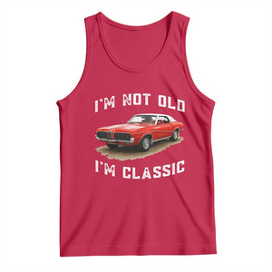 I'm Not Old I'm Classic Tank Top Vintage 1970 Mercury Cougar Hardtop Classic Car Enthusiast