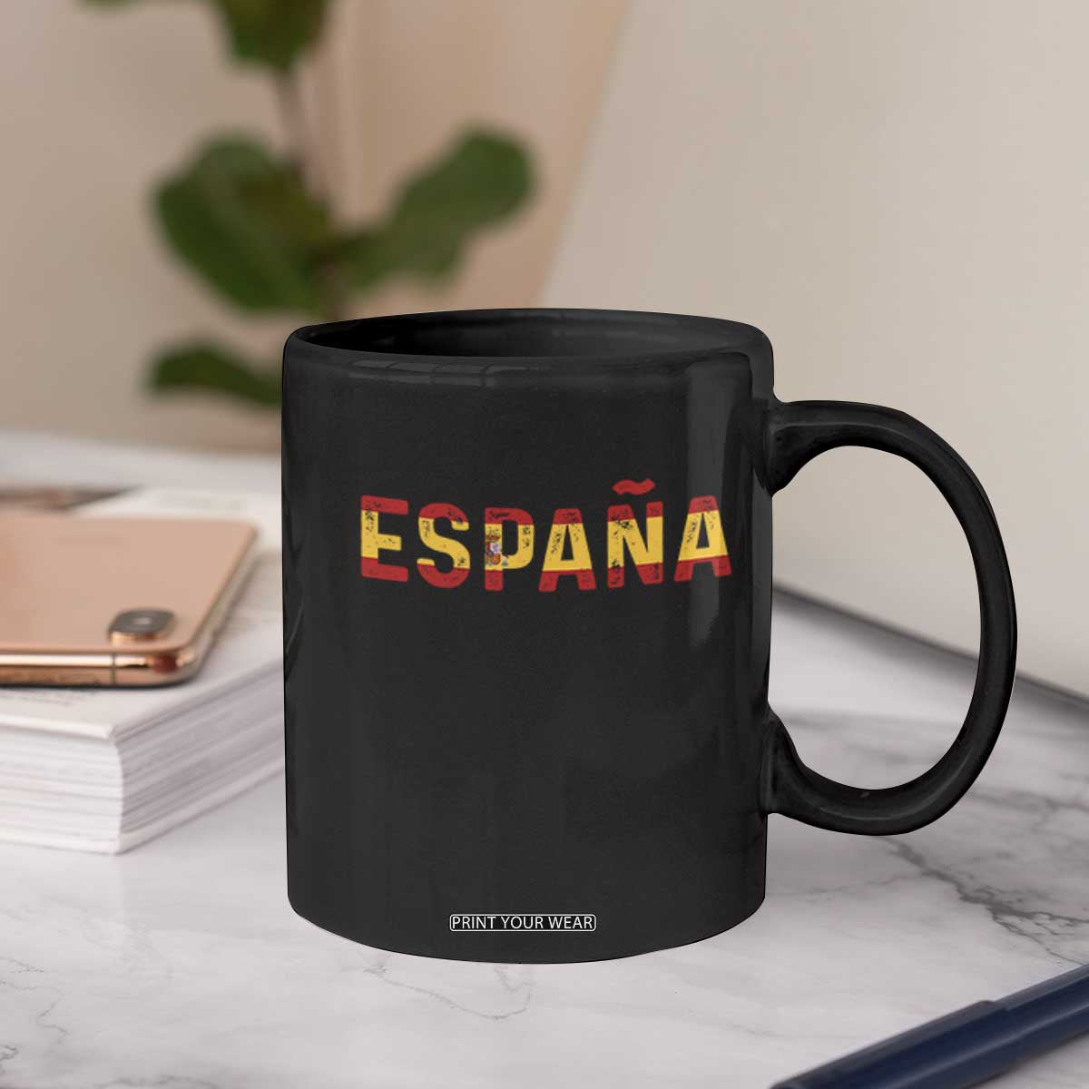 Spain Spanish Flag Espana Pride Coffee Mug TS14 Print Your Wear