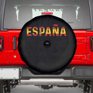 Spain Spanish Flag Espana Pride Spare Tire Cover TS14 Black Print Your Wear