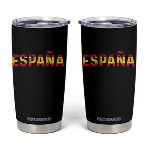 Spain Spanish Flag Espana Pride Tumbler Cup TS14 Black Print Your Wear