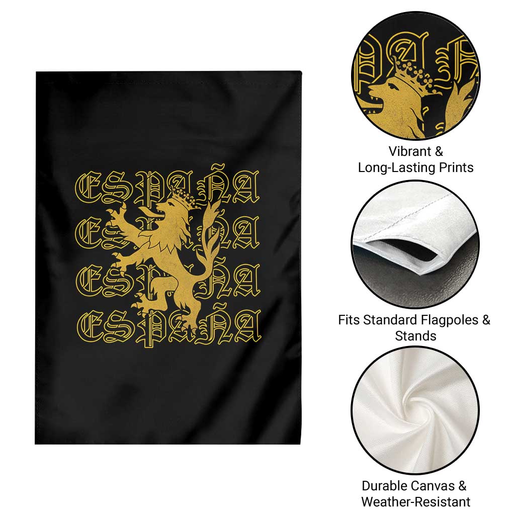 Spain Espana Heraldic Lion Pride Garden Flag TS14 Print Your Wear