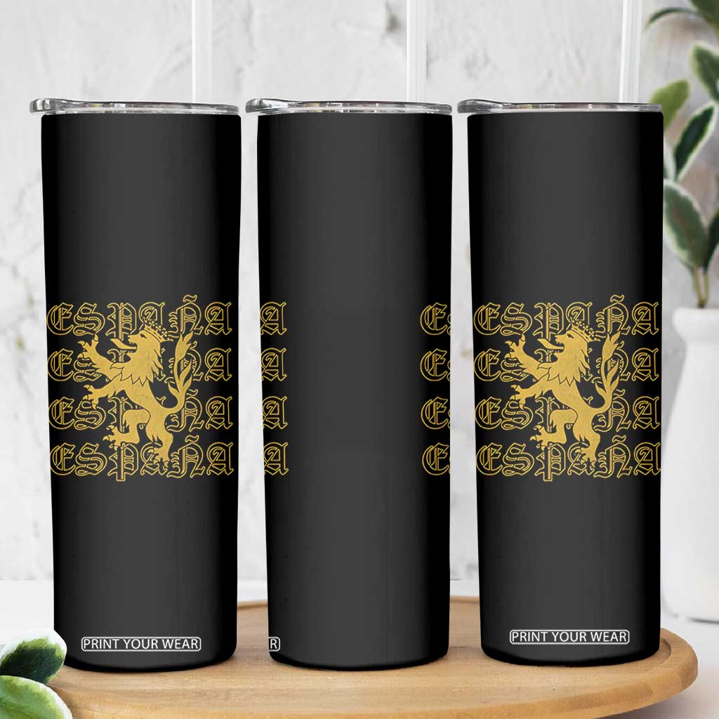 Spain Espana Heraldic Lion Pride Skinny Tumbler TS14 Print Your Wear