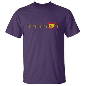 Spain Heartbeat EKG Espana Spanish Flag Map T Shirt TS14 Purple Print Your Wear