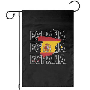 Espana Spain Map Pride Spanish Flag Garden Flag TS14 Black Print Your Wear