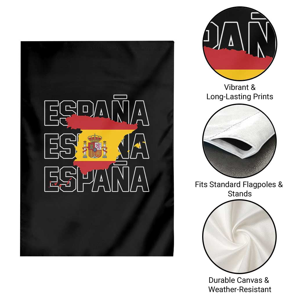 Espana Spain Map Pride Spanish Flag Garden Flag TS14 Print Your Wear
