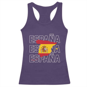 Espana Spain Map Pride Spanish Flag Racerback Tank Top TS14 Purple Print Your Wear