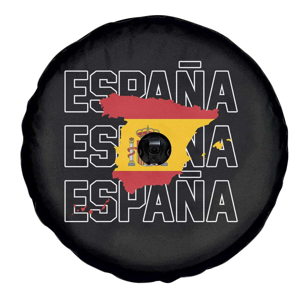 Espana Spain Map Pride Spanish Flag Spare Tire Cover TS14 Print Your Wear