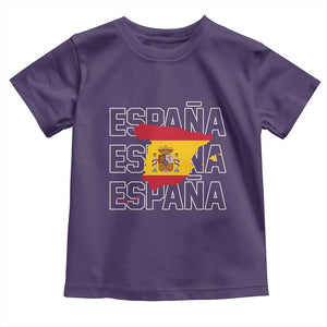 Espana Spain Map Pride Spanish Flag Toddler T Shirt TS14 Purple Print Your Wear