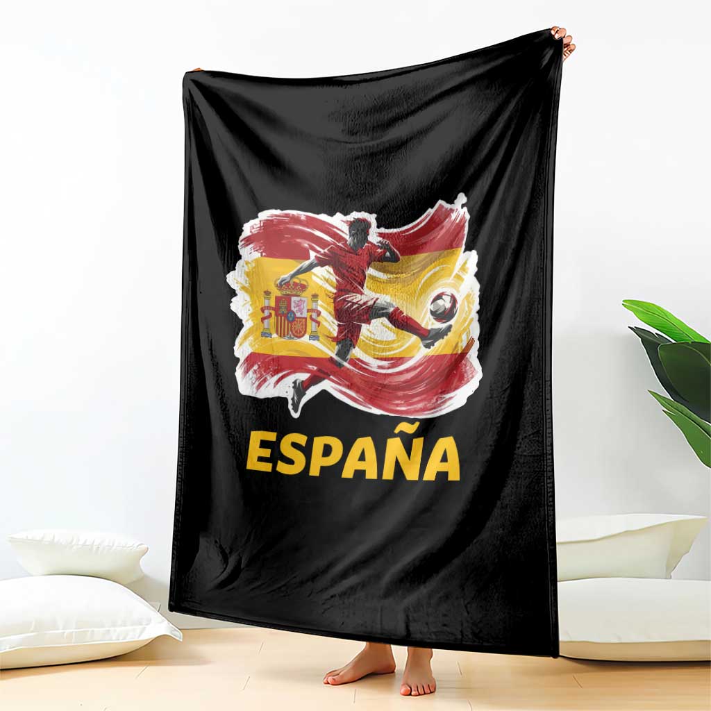 Spain Espana Soccer Football Fan Spanish Flag Throw Blanket TS14 Print Your Wear