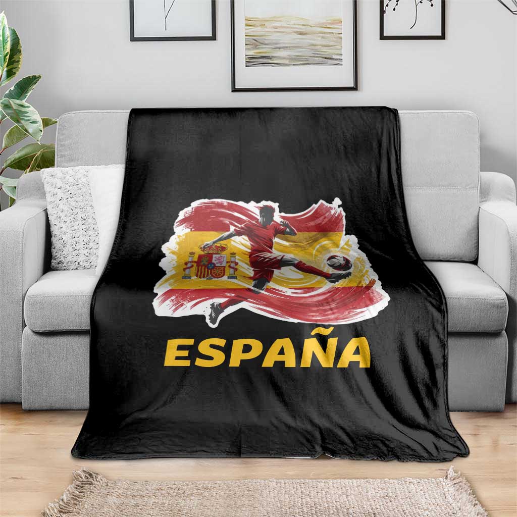 Spain Espana Soccer Football Fan Spanish Flag Throw Blanket TS14 Print Your Wear