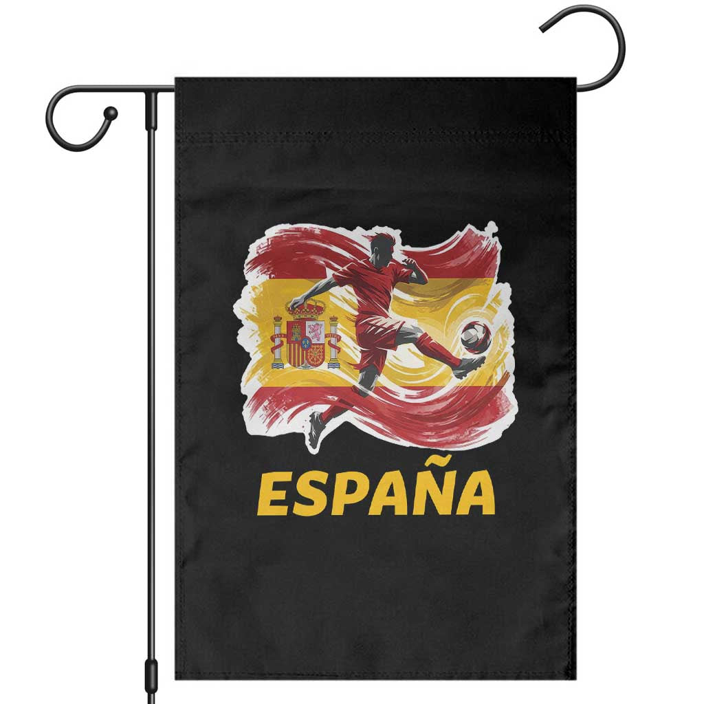 Spain Espana Soccer Football Fan Spanish Flag Garden Flag TS14 Black Print Your Wear