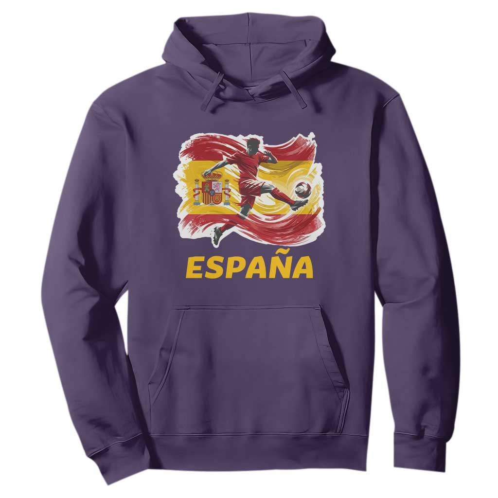 Spain Espana Soccer Football Fan Spanish Flag Hoodie TS14 Purple Print Your Wear