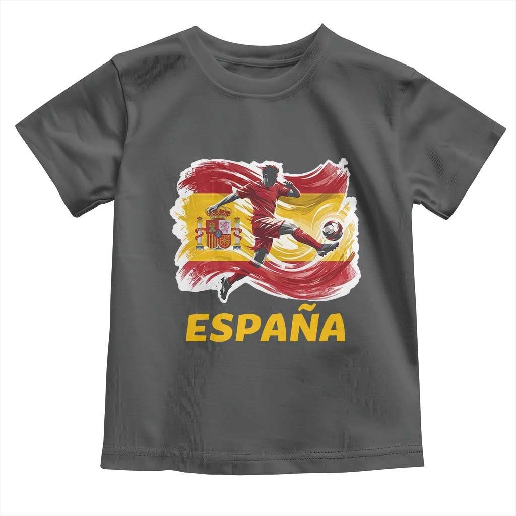 Spain Espana Soccer Football Fan Spanish Flag Toddler T Shirt TS14 Dark Heather Print Your Wear