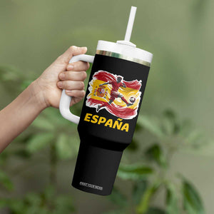 Spain Espana Soccer Football Fan Spanish Flag Tumbler With Handle TS14 Print Your Wear