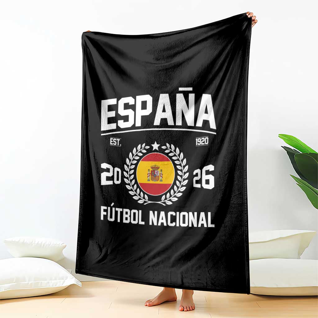 Spain 2026 Soccer Football Fan Spanish Flag Throw Blanket TS14 Print Your Wear