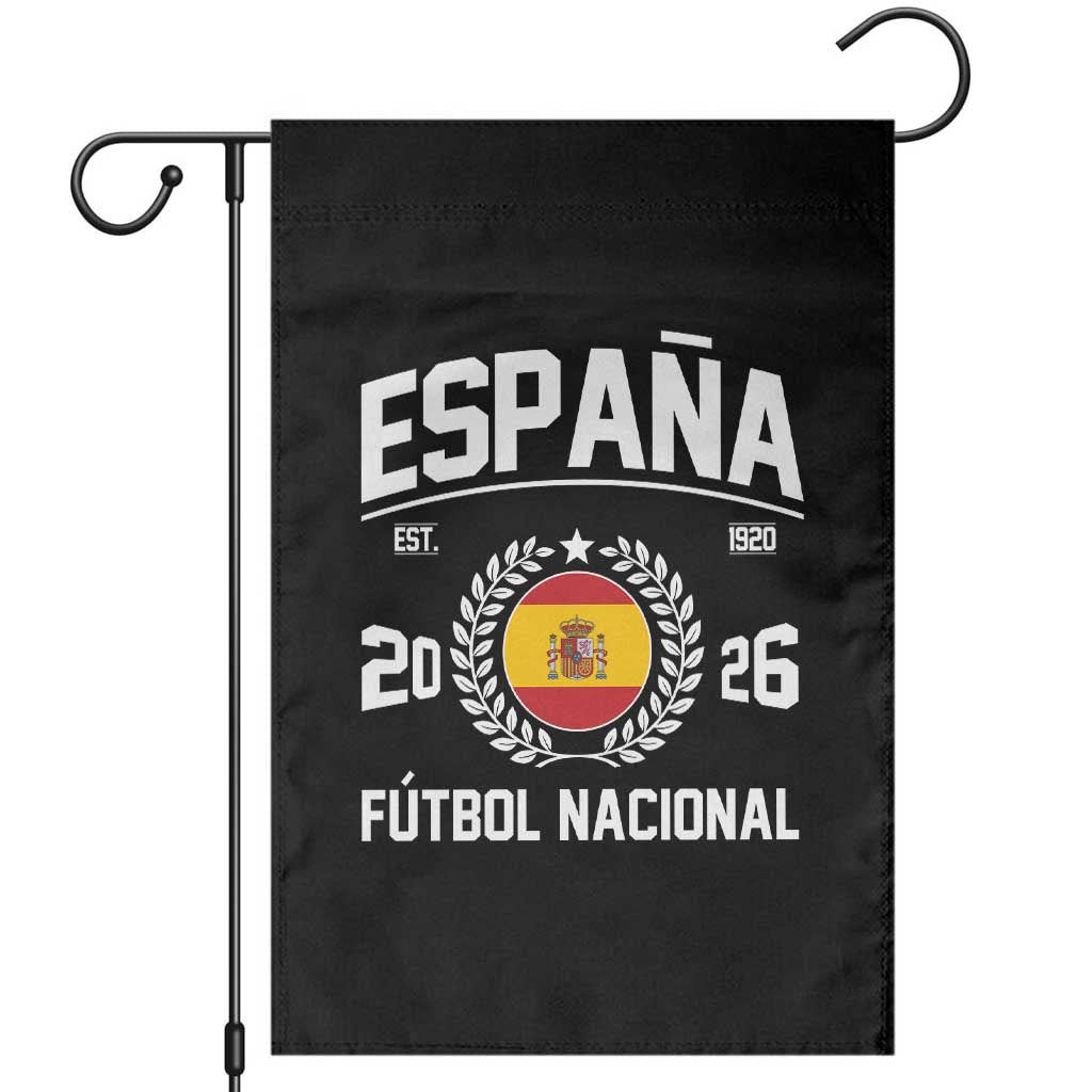 Spain 2026 Soccer Football Fan Spanish Flag Garden Flag TS14 Black Print Your Wear